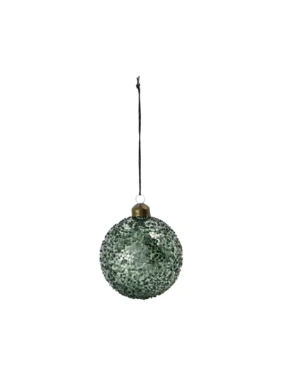 Green Glitter Bauble