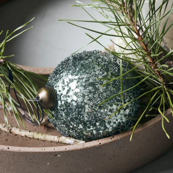 Green Glitter Bauble - Image 3