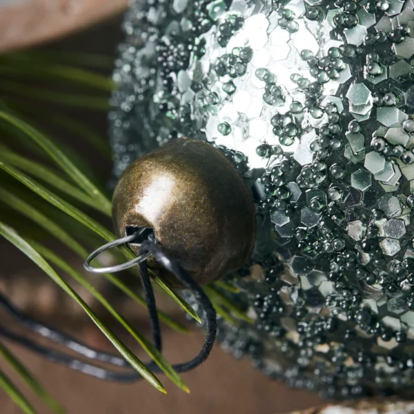 Green Glitter Bauble - Image 4