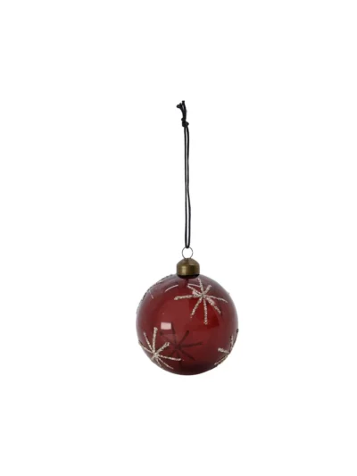 Burgundy Star Bauble