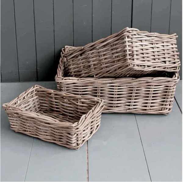Set of Three Kubu Baskets
