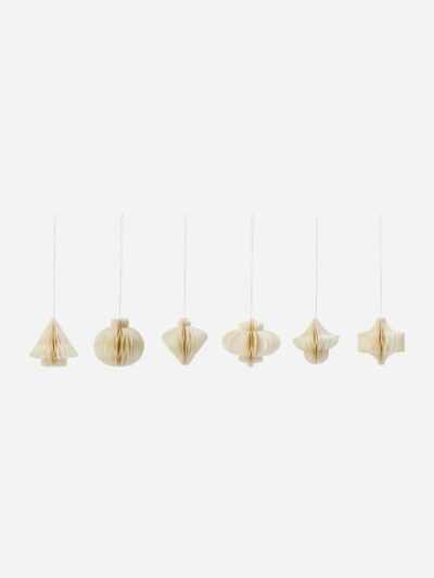Paper Ornaments Set – Off White