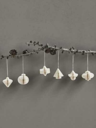 Paper Ornaments Set – Off White