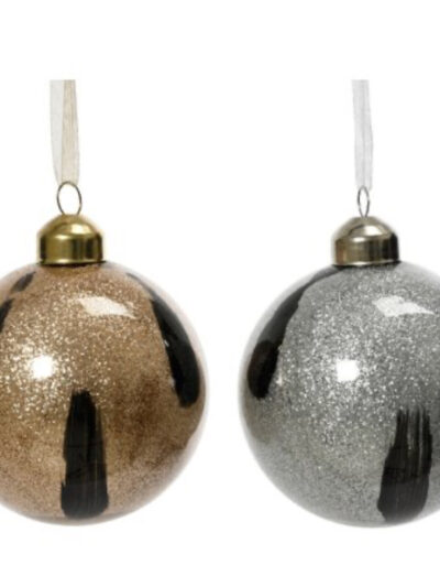 Gold/Silver Glitter Bauble