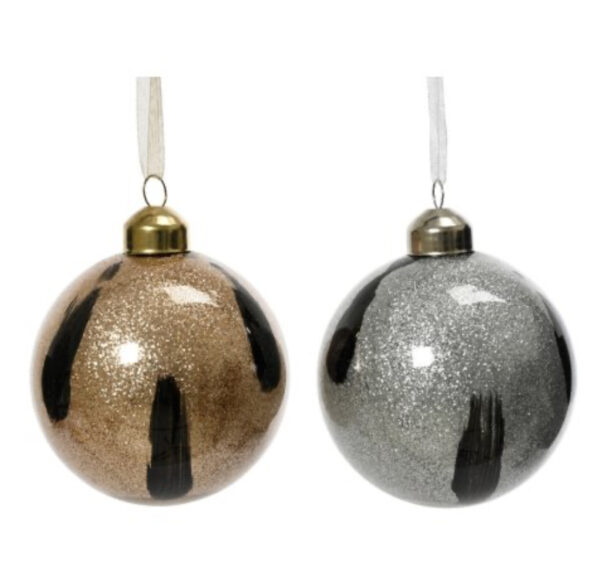 Gold/Silver Glitter Bauble