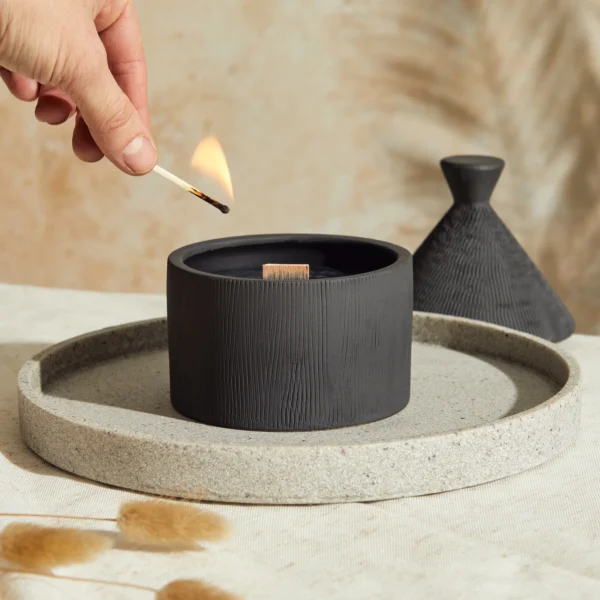 Graphite Candle - Activated Charcoal & Matcha - Image 2