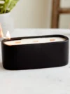 Black Baguette Candle - Activated Charcoal & Matcha
