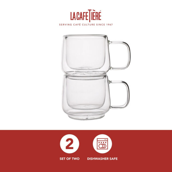 Double-Walled Espresso Glasses Set - Image 3