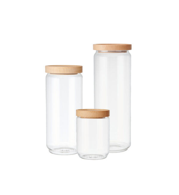 Storage Jars with Beechwood Lid