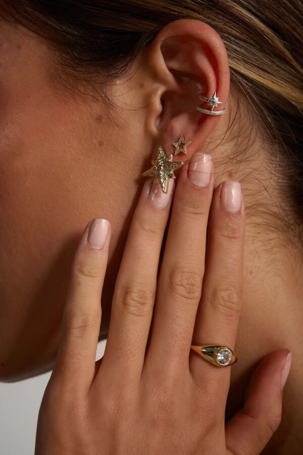 Pave Star Earrings - Image 3