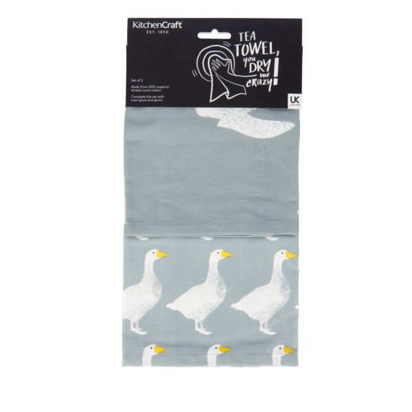 Set of 2 Goose Tea Towels - Image 4