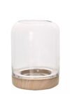 Glass Candle Holders with Natural Base - Image 2