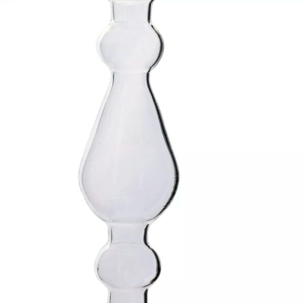 Tall Glass Dinner Candle Holder - Image 2