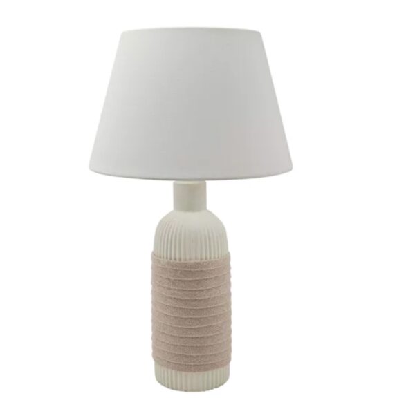 Burlap Ceramic Table Lamp