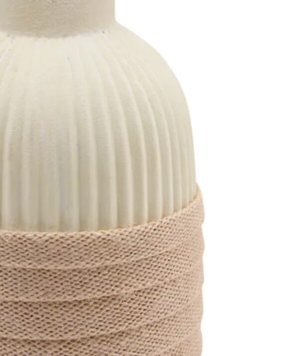 Burlap Ceramic Table Lamp - Image 2