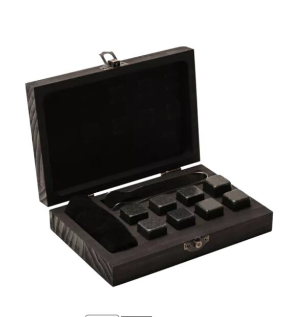 Whiskey Stone & Tong Set