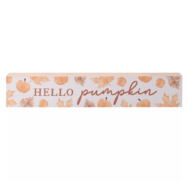 Hello Pumpkin Plaque