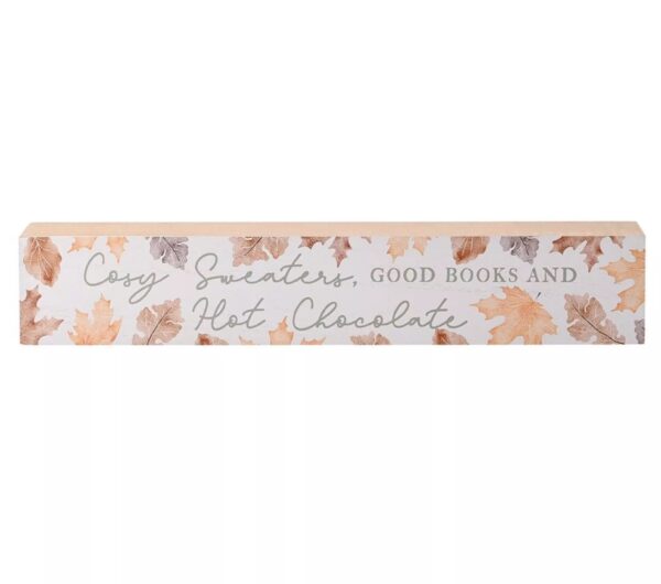 Cosy Sweaters, Gook Books and Hot Chocolate Plaque