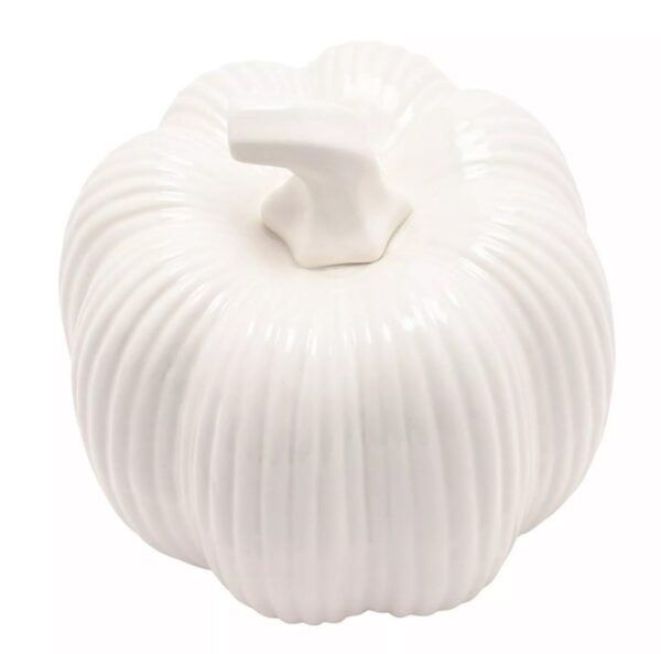 White Ceramic Pumpkin Ornaments - Image 7
