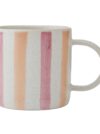 Pink and Red Stripe Mug