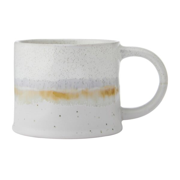 White Reactive Glaze Mug
