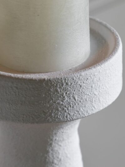 Luna Pillar Holder in White