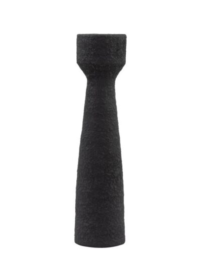 Luna Candlestick in Black