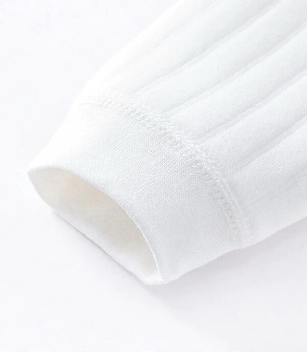 Teddy Bear Wrap Baby Grow in White - Image 3