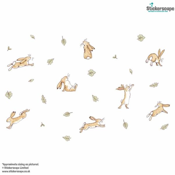 Hares & Leaves Wall Sticker Pack - Image 4