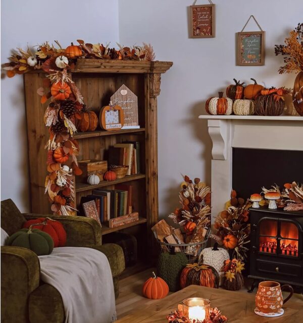 6 Foot Autumn Garland - Image 3