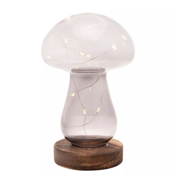 Set of 3 LED Glass Mushrooms - Image 5