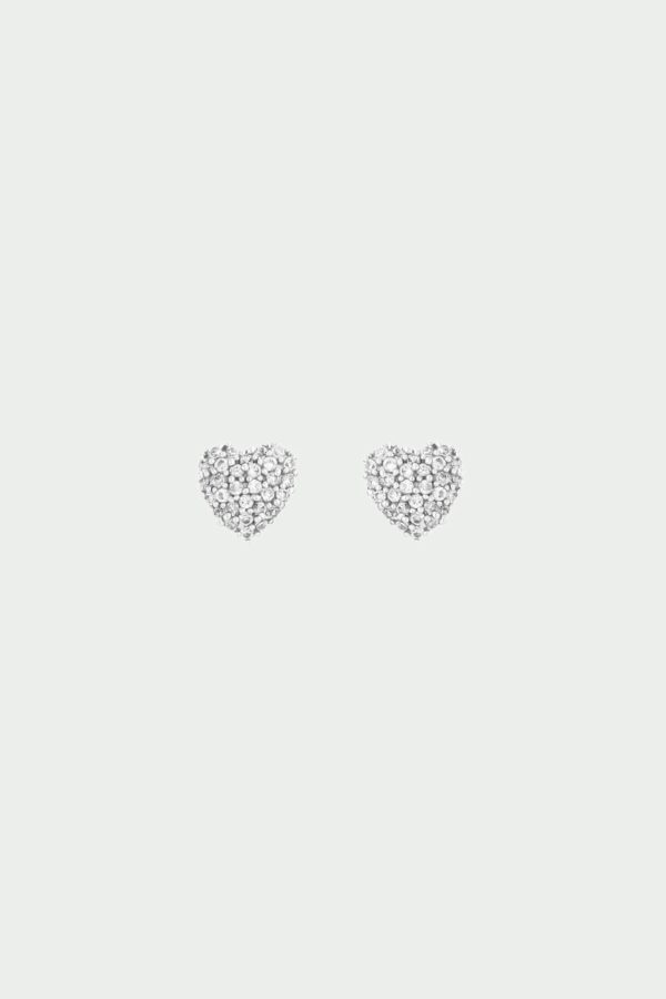 Pave Heart Earrings - Image 2