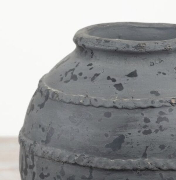 Terracotta Charcoal Vase - Image 2