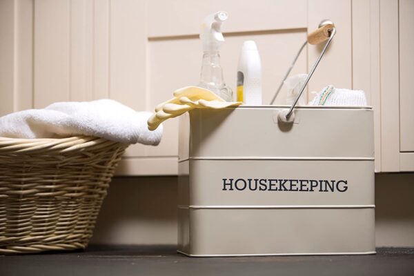 Antique Cream Housekeeping Box - Image 3