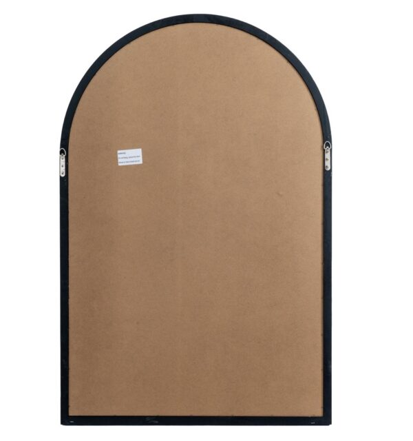 Black Wood Arched Window Mirror - Image 5