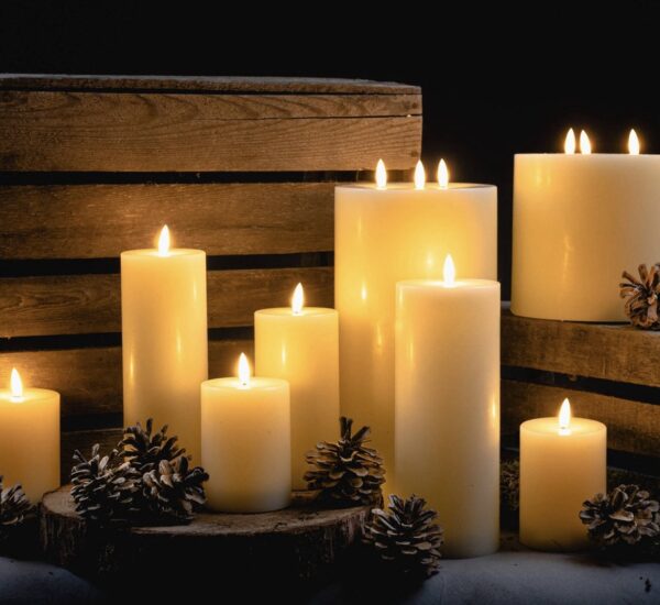 LED Cream Wax Candles - Image 8