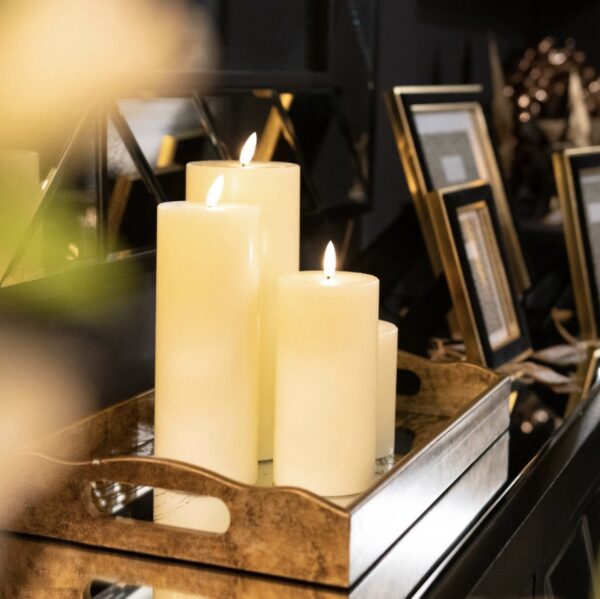 LED Cream Wax Candles - Image 2
