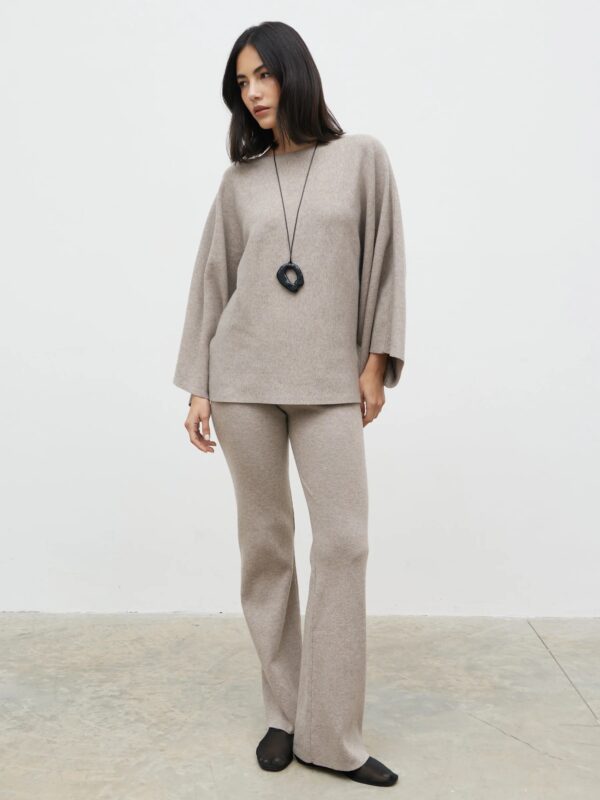 Aurelie Drape Sleeve Jumper - Image 2