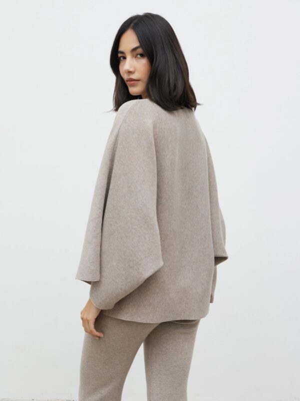 Aurelie Drape Sleeve Jumper - Image 5