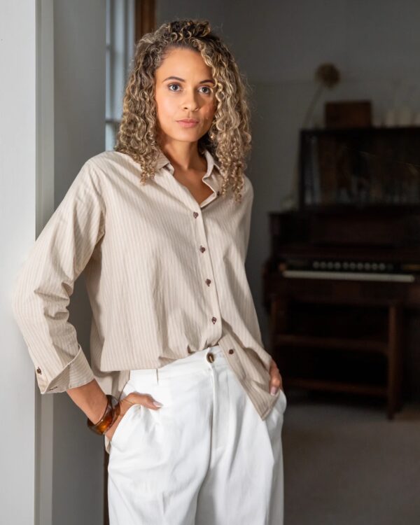 Jasmine Trouser in Off White - Image 4