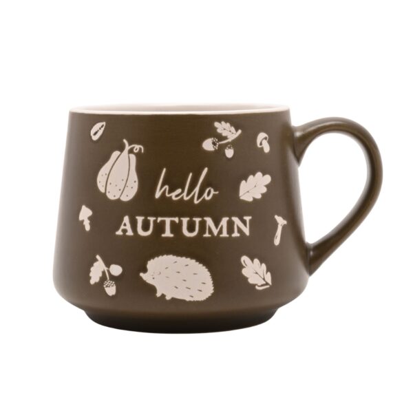 Green Hello Autumn Mug