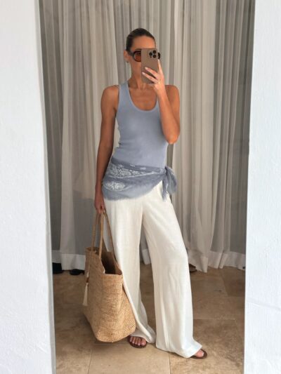 Nessa Drawstring Linen Trouser