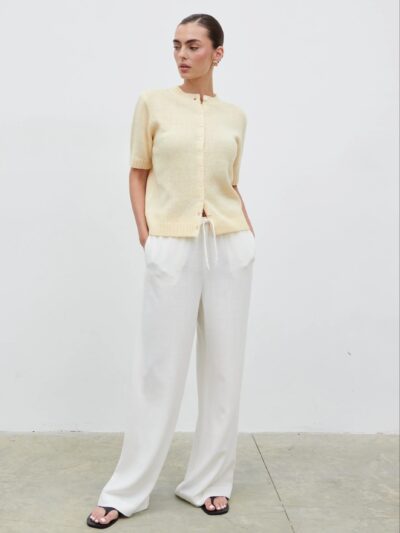 Nessa Drawstring Linen Trouser