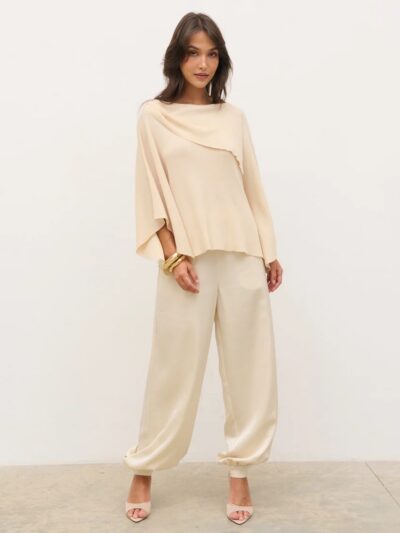Amina Draped Knit Top