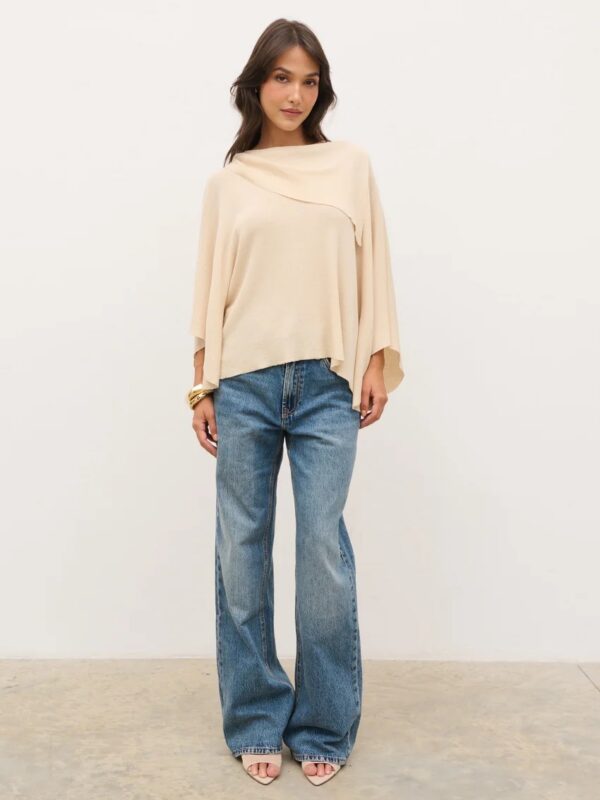 Amina Draped Knit Top - Image 3