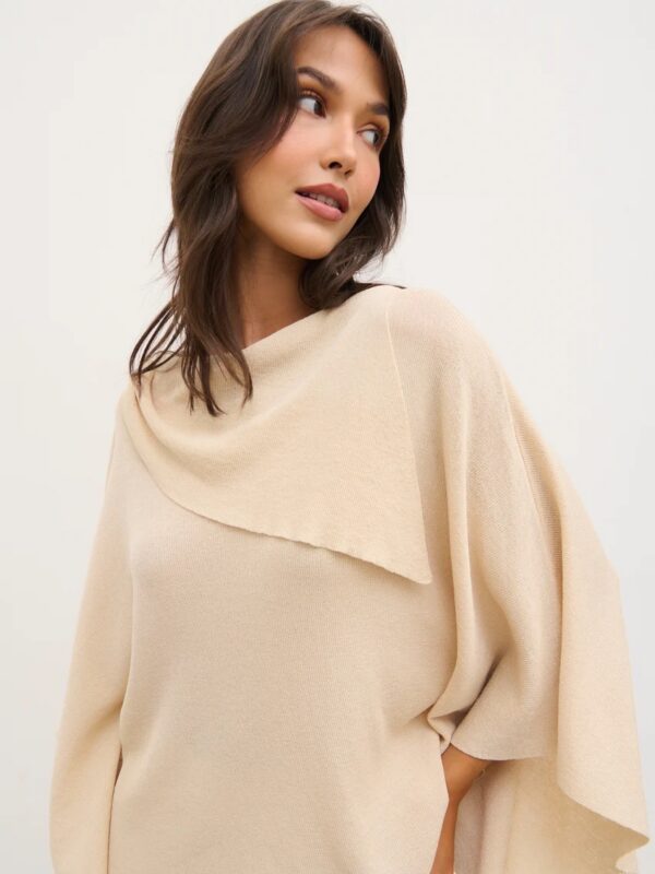 Amina Draped Knit Top - Image 4
