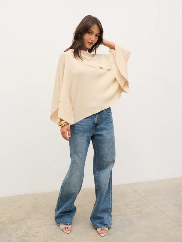 Amina Draped Knit Top - Image 8