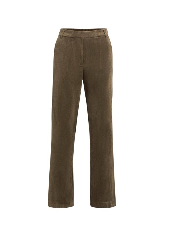 Suedine Wide Leg Trousers - Image 6