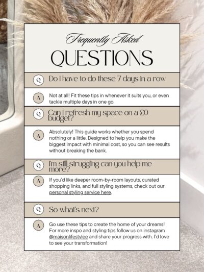The 7 Day Home Reset Free Guide