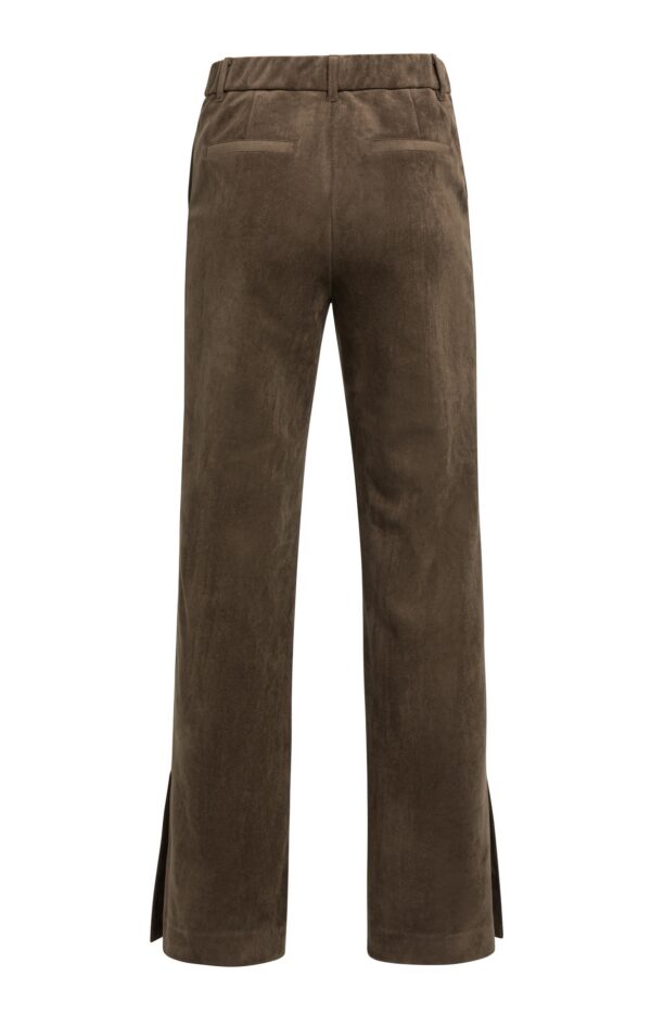 Suedine Wide Leg Trousers - Image 8